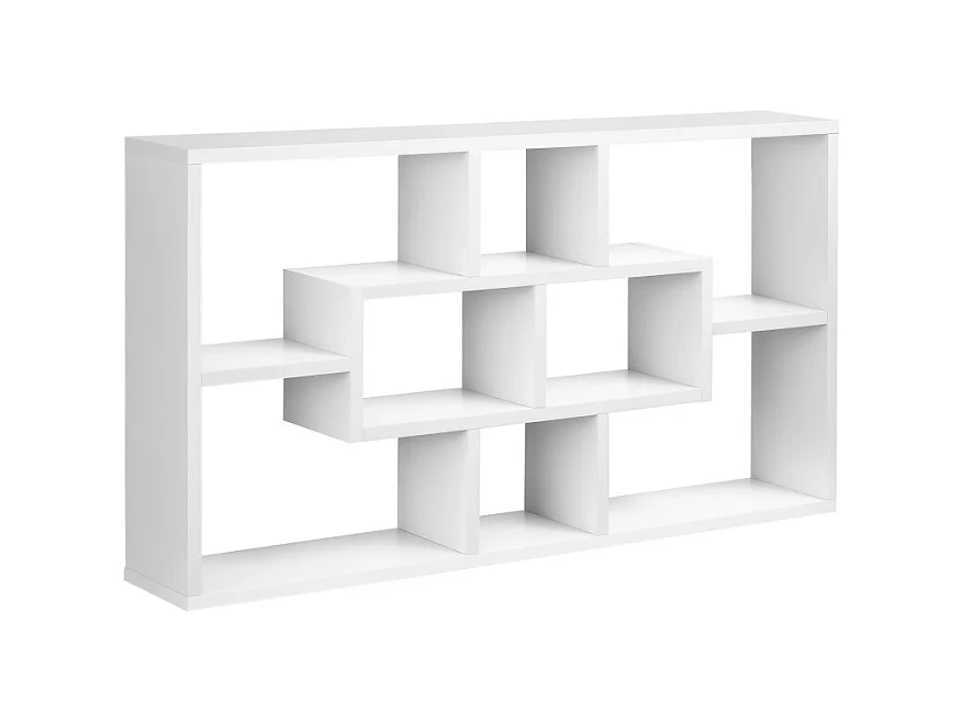 Etagère fixe ou murale 8 cubes ILAN blanche