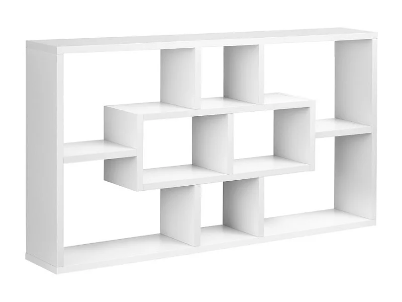 Etagère fixe ou murale 8 cubes ILAN blanche