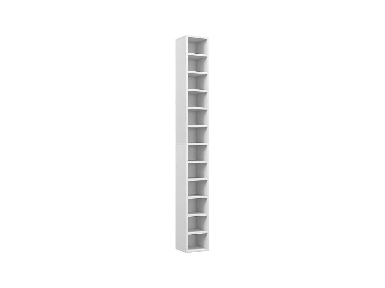 Etagère colonne 175 cm BUREN blanche