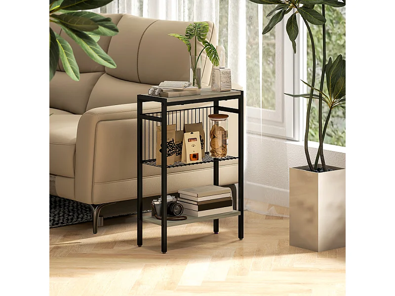 Bout de canapé table d’appoint MOZA gris