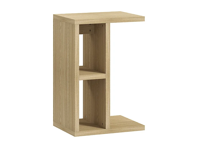 Bout de canapé table d’appoint KENZA aspect chêne clair