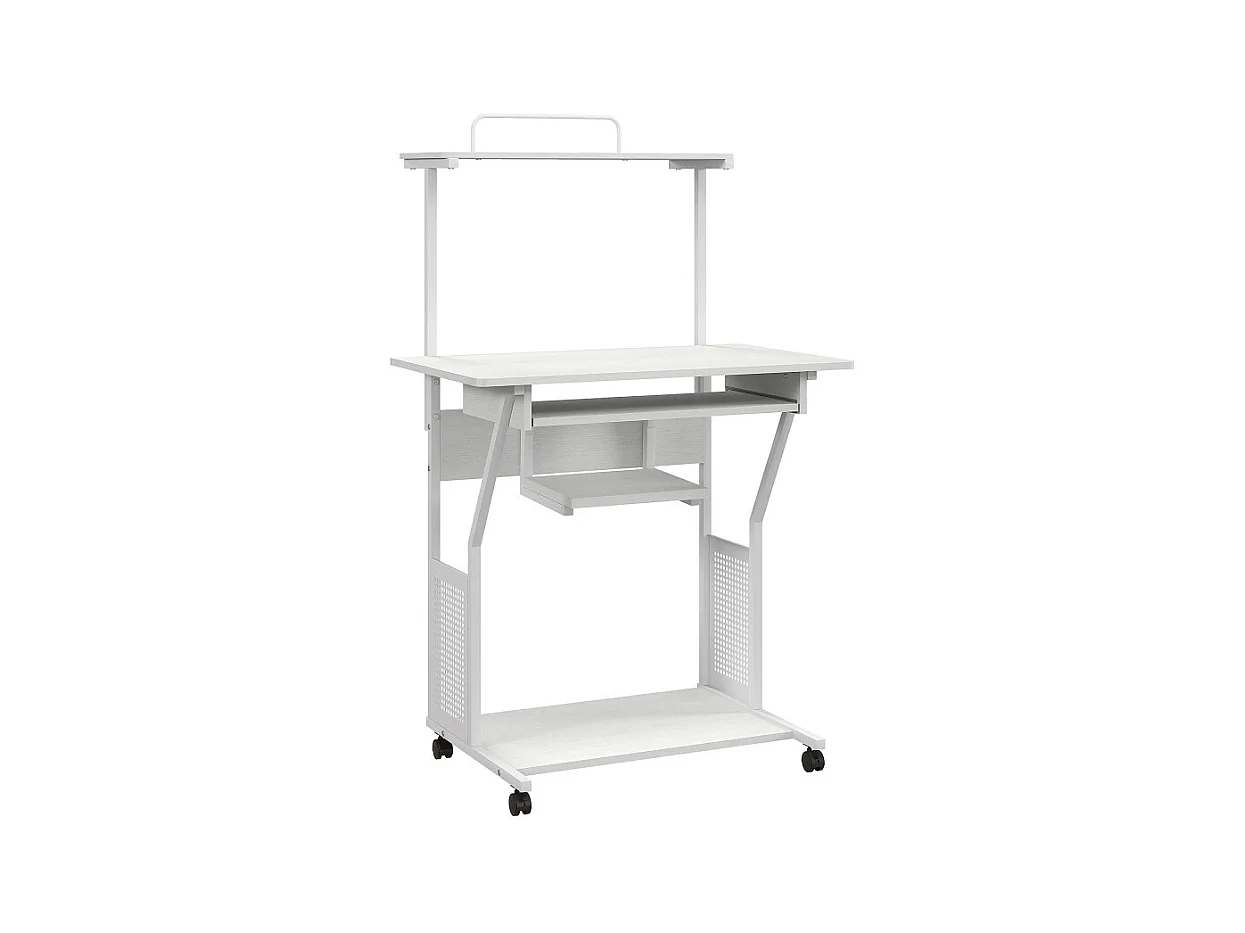 Station de travail mobile avec tablette MOBILEX blanc