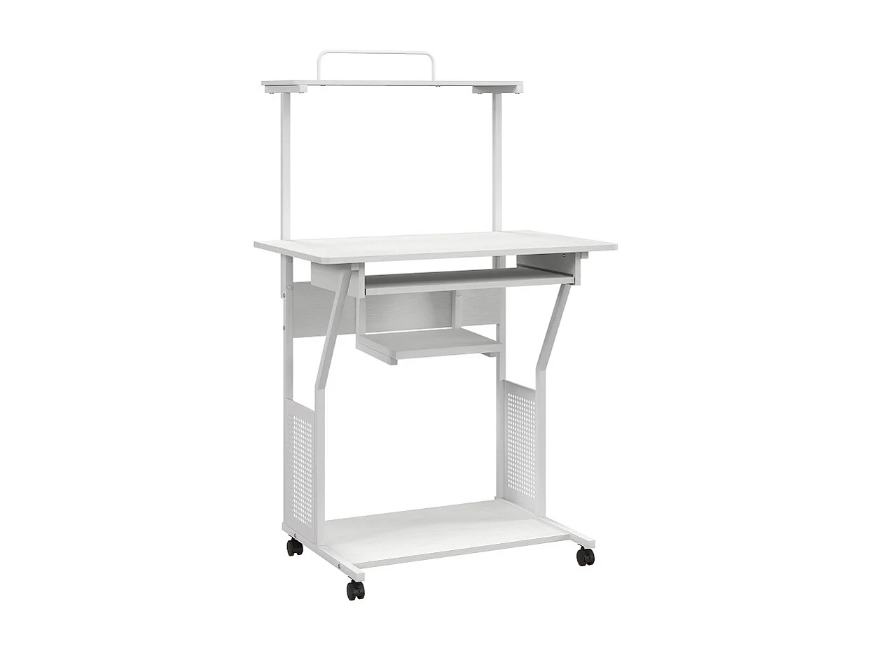 Station de travail mobile avec tablette MOBILEX blanc