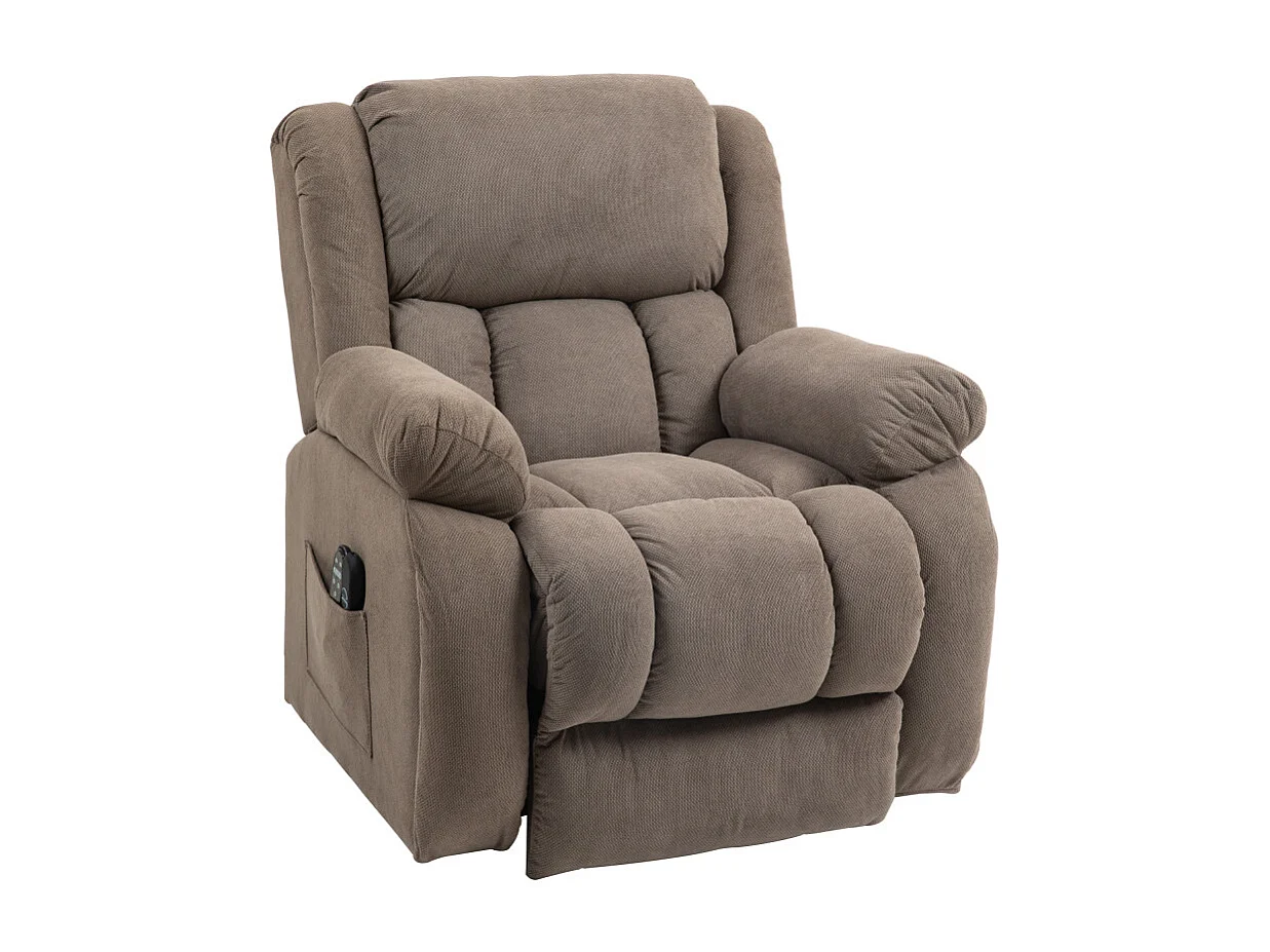 Fauteuil releveur massant inclinable DONATELLA marron