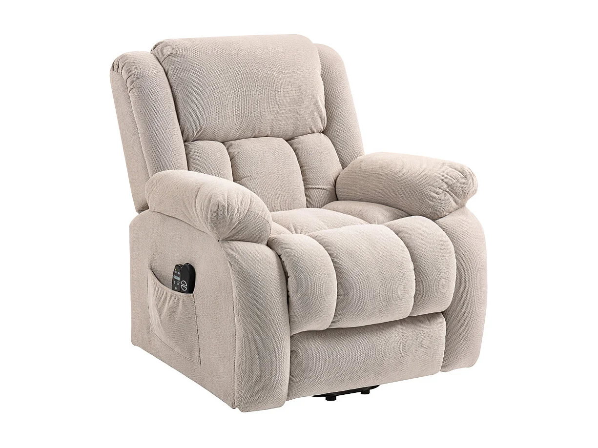 Fauteuil releveur massant inclinable ELEONORA beige