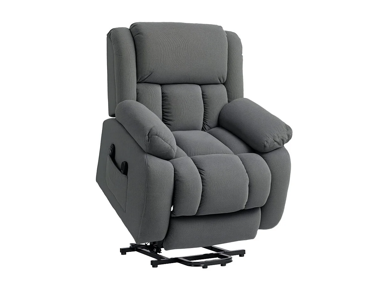 Fauteuil releveur massant chauffant LORENZO gris