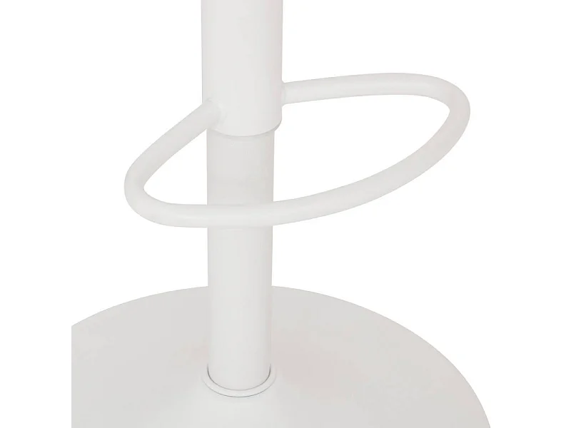 Lot de 2 Tabourets de Bar "Isla" 60-76cm Ivoire