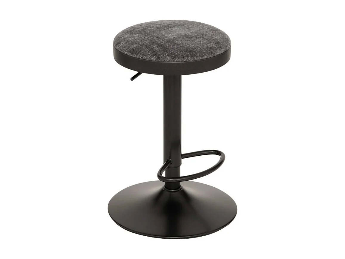 Lot de 2 Tabourets de Bar "Isla" 60-76cm Gris Foncé