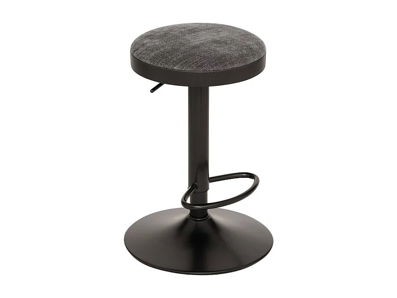 Lot de 2 Tabourets de Bar "Isla" 60-76cm Gris Foncé