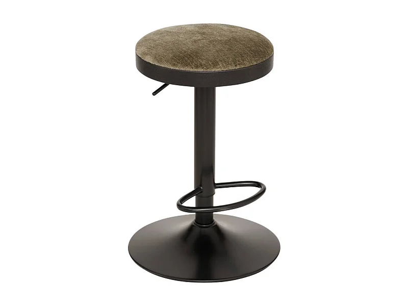 Lot de 2 Tabourets de Bar "Isla" 60-76cm Kaki