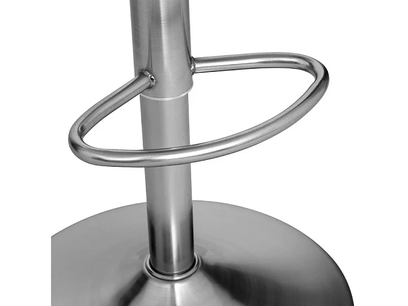 Lot de 2 Tabourets de Bar Ajustables "Ilsa" 75cm Argent