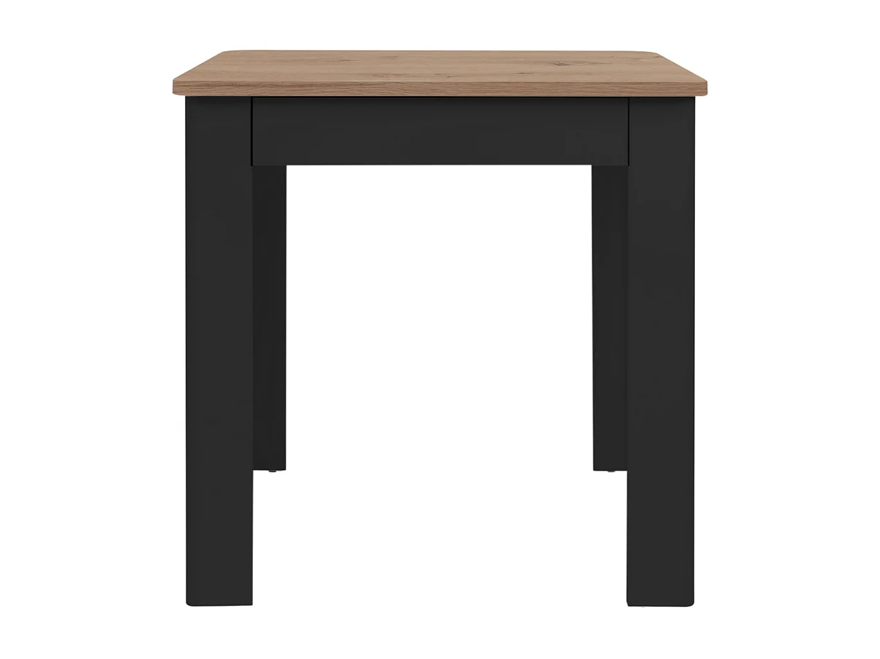 Table à manger carré 80x80 cm avec tiroir SKARA