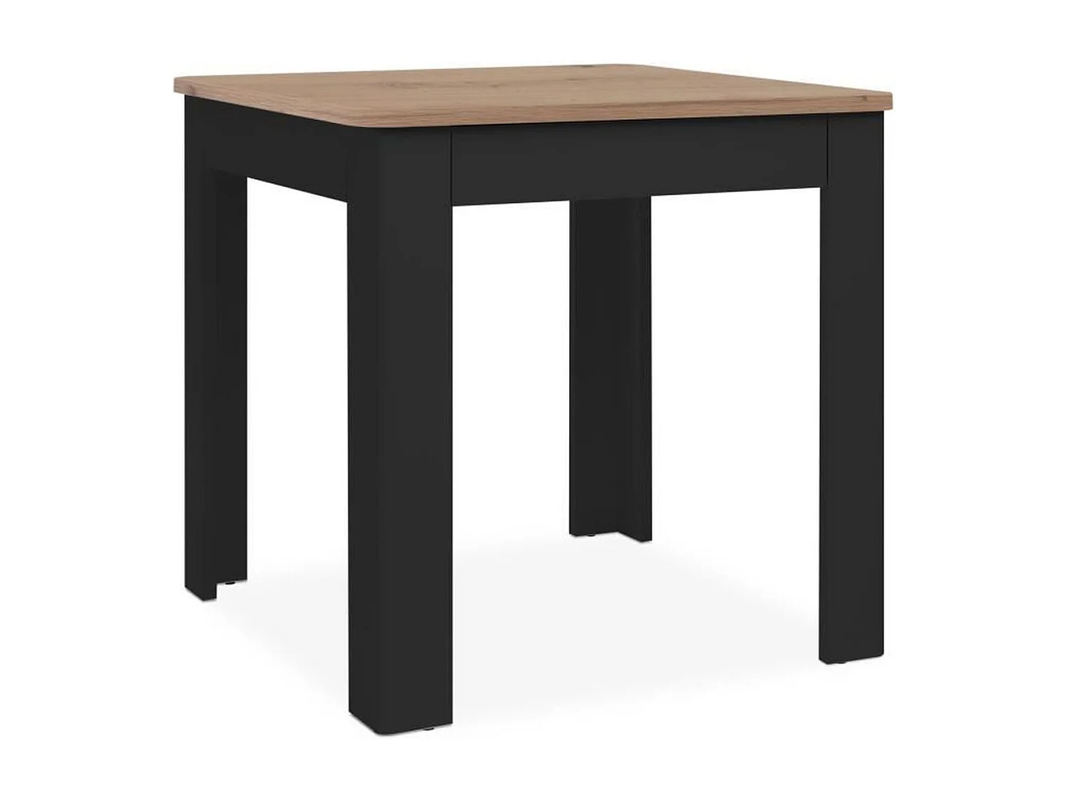 Table à manger carré 80x80 cm avec tiroir SKARA