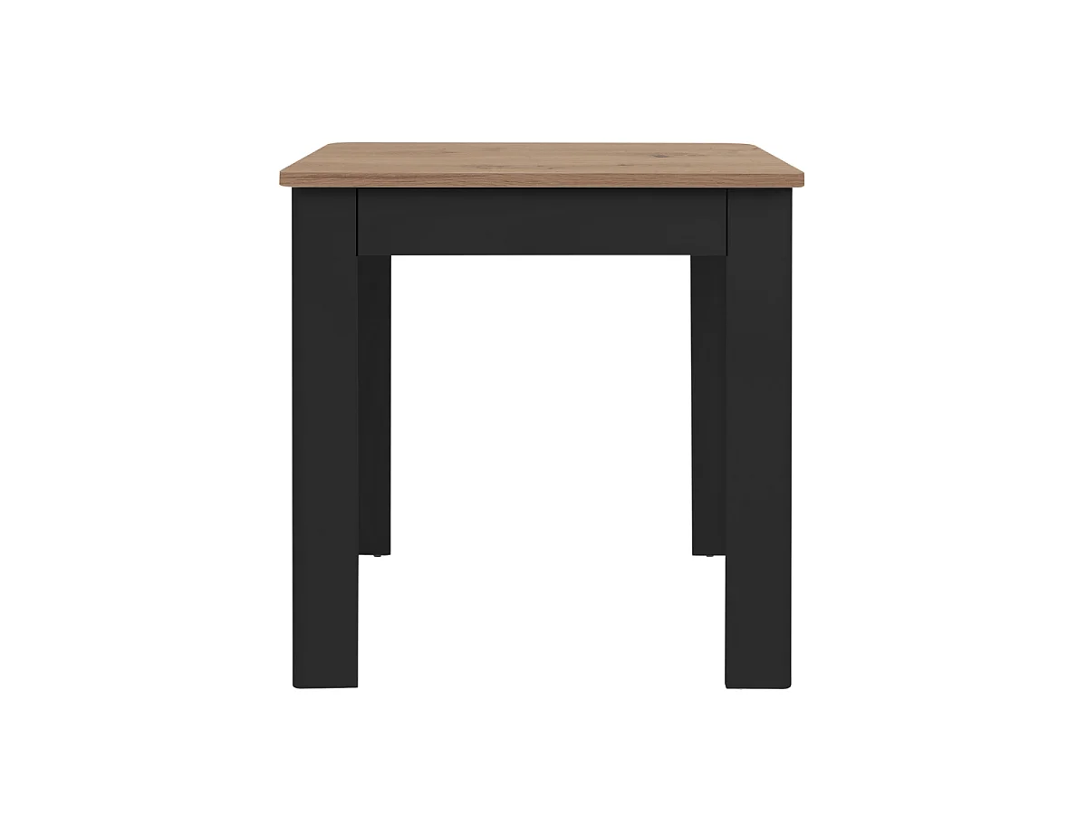 Esstisch mit quadratischer 80x80 cm Tischplatte und 1 Aufbewahrungsschublade - SKARA