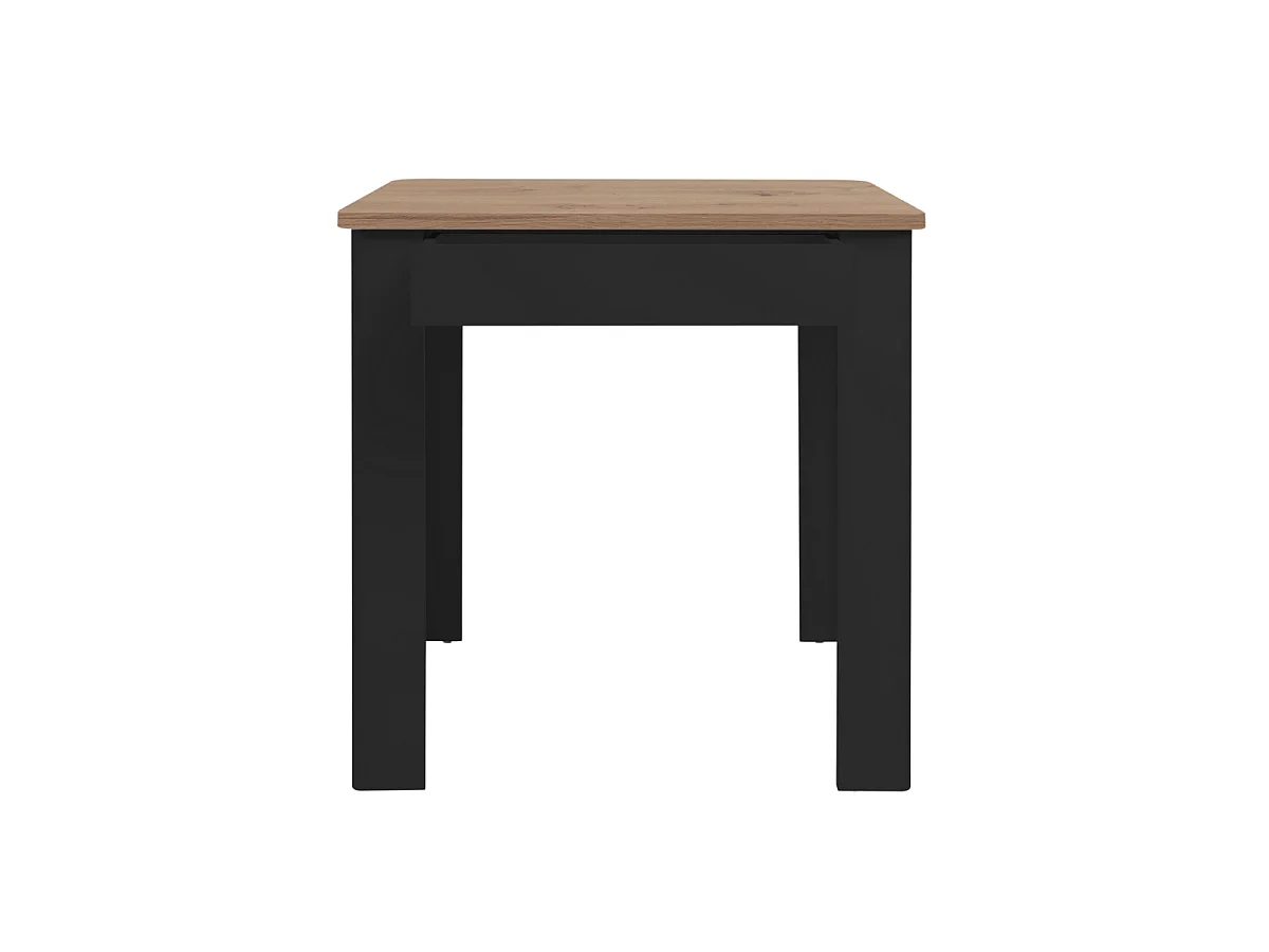 Esstisch mit quadratischer 80x80 cm Tischplatte und 1 Aufbewahrungsschublade - SKARA