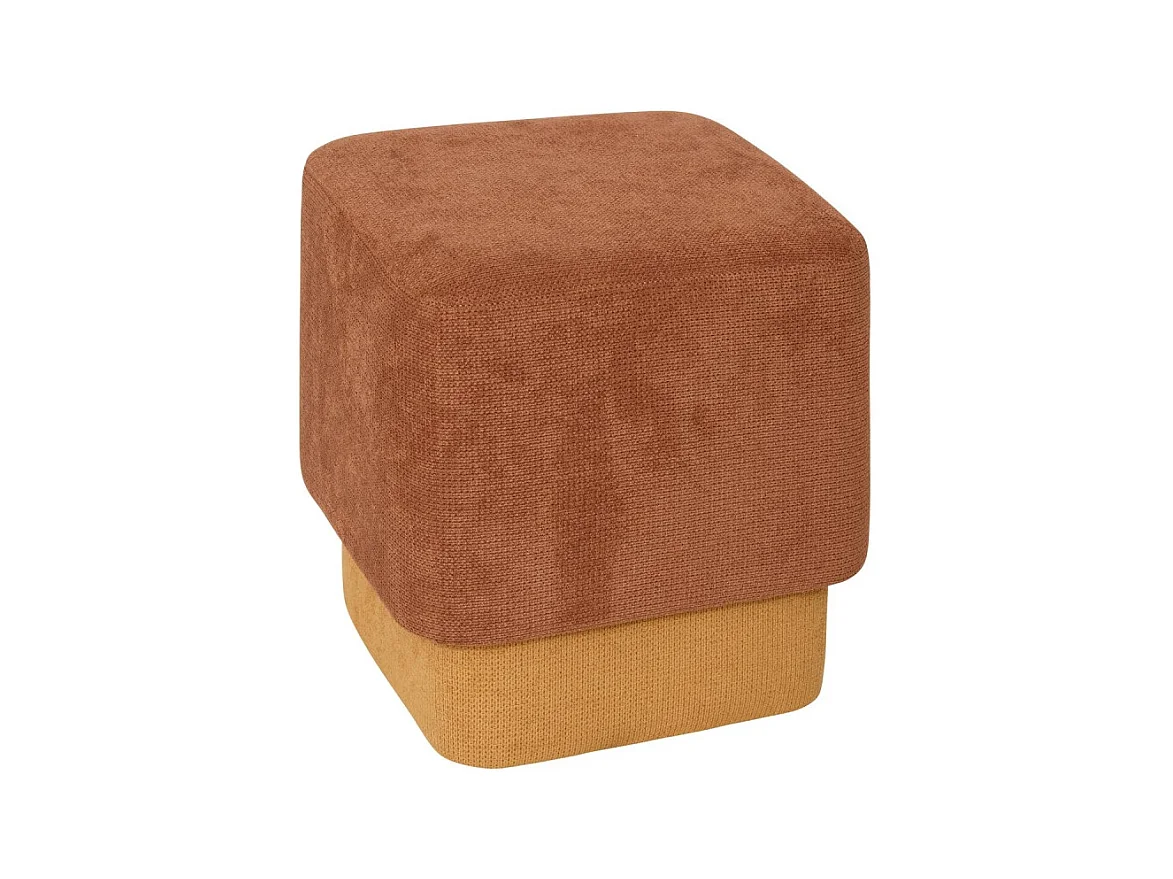 Pouf 2 en 1 "Doki" 41cm Ambre & Ocre