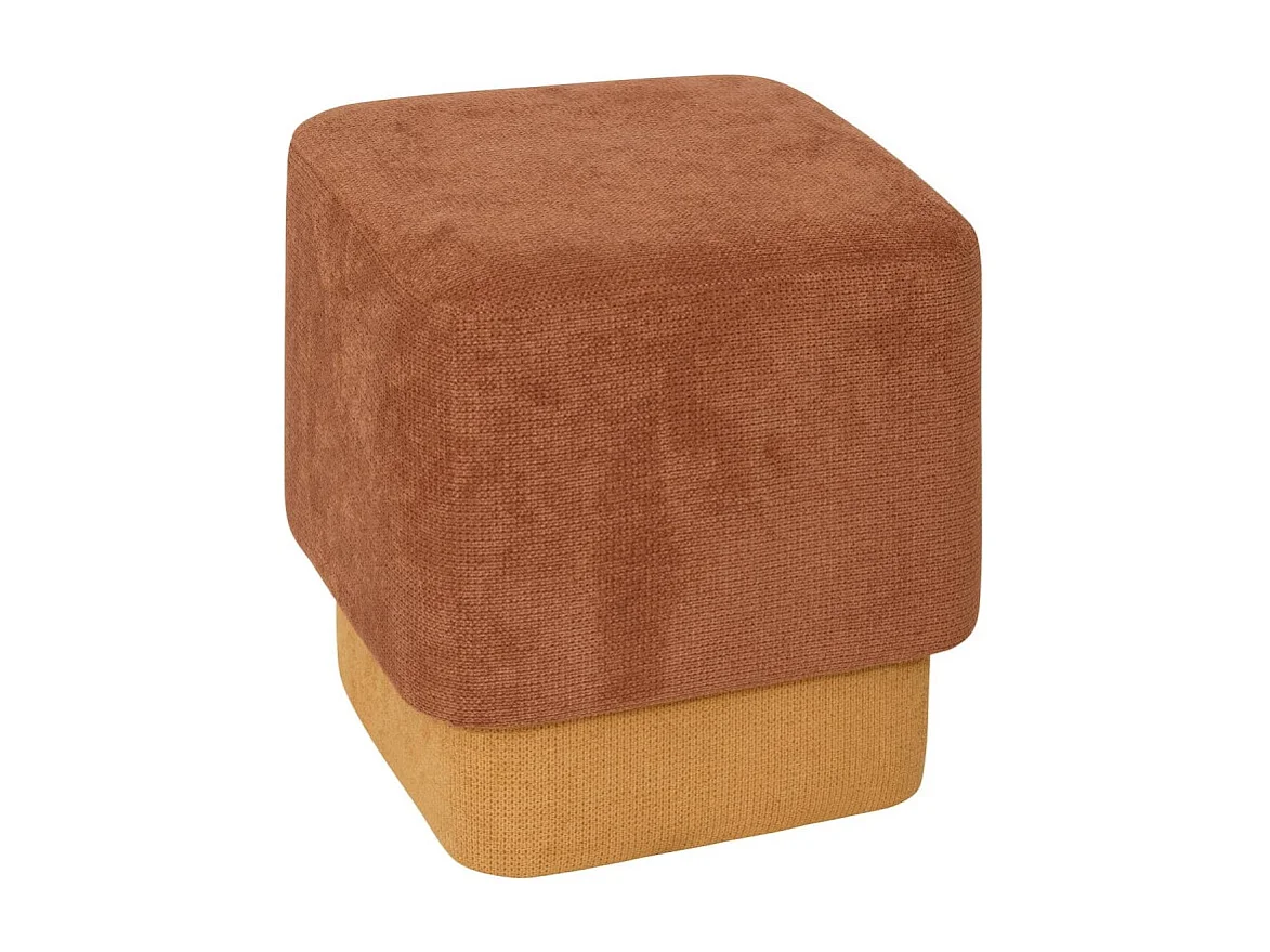 Pouf 2 en 1 "Doki" 41cm Ambre & Ocre
