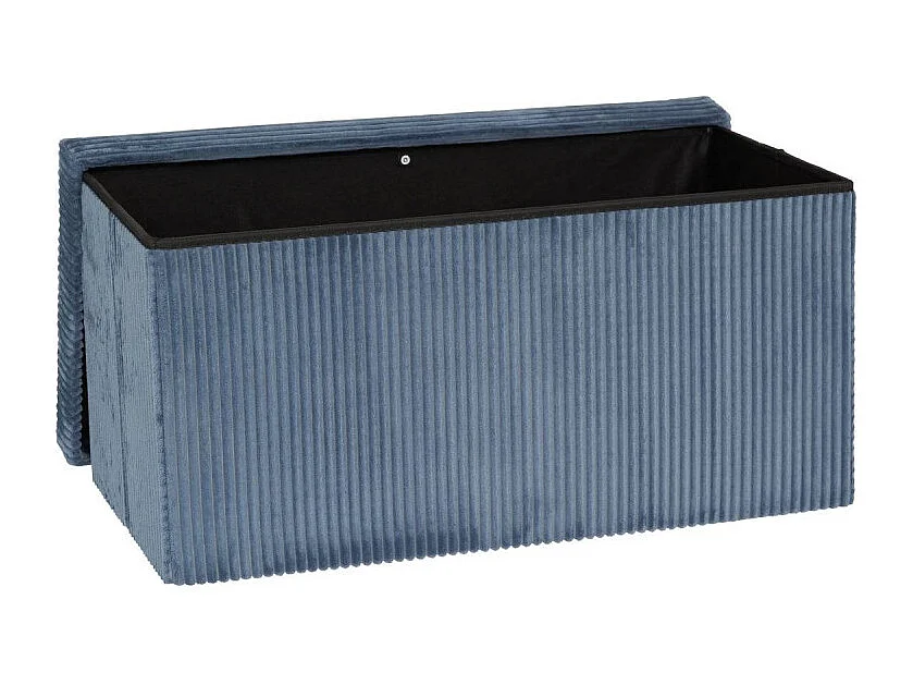 Banquette Coffre Pliable "Arum" 76cm Bleu Encre