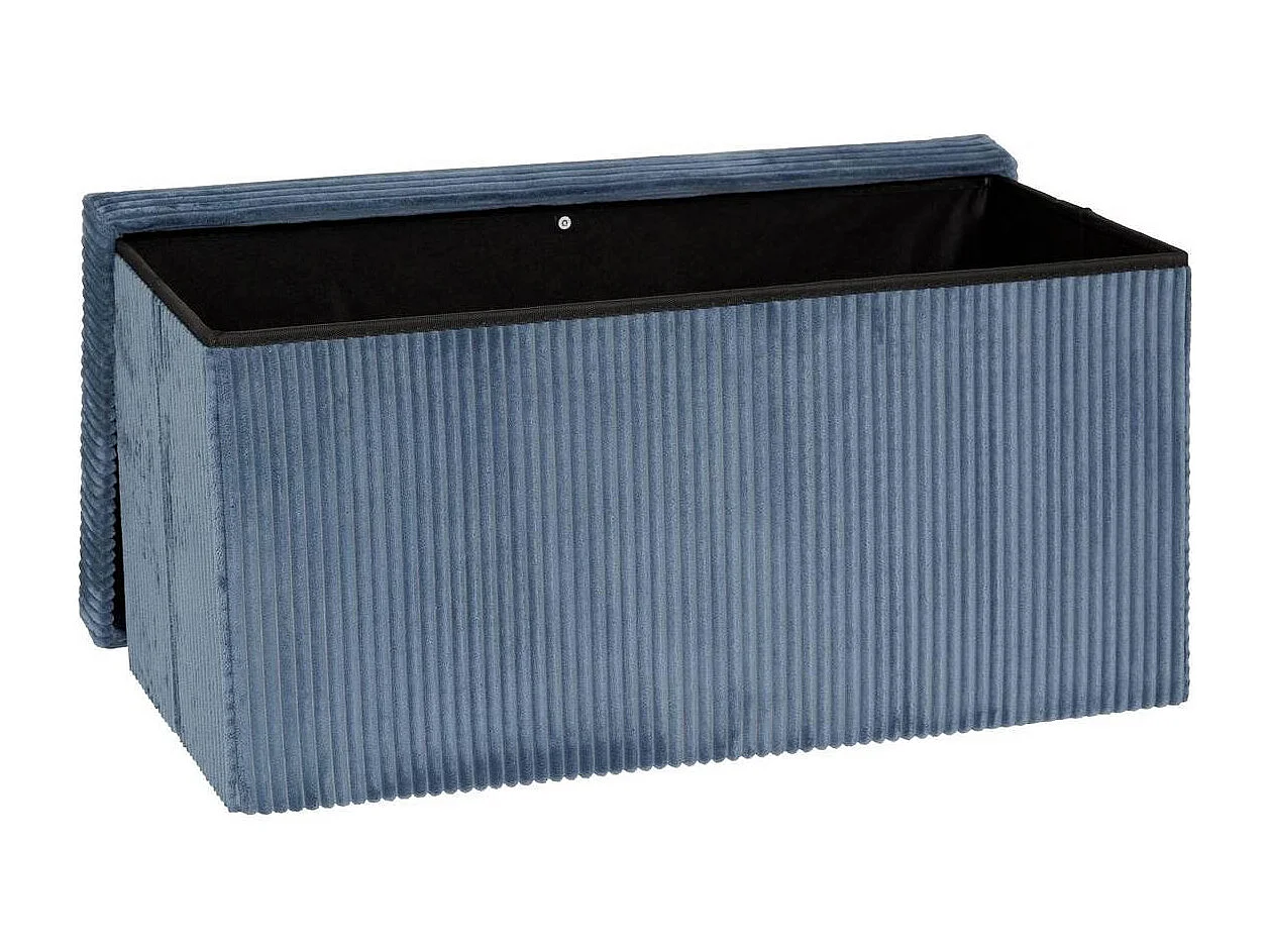 Banquette Coffre Pliable "Arum" 76cm Bleu Encre