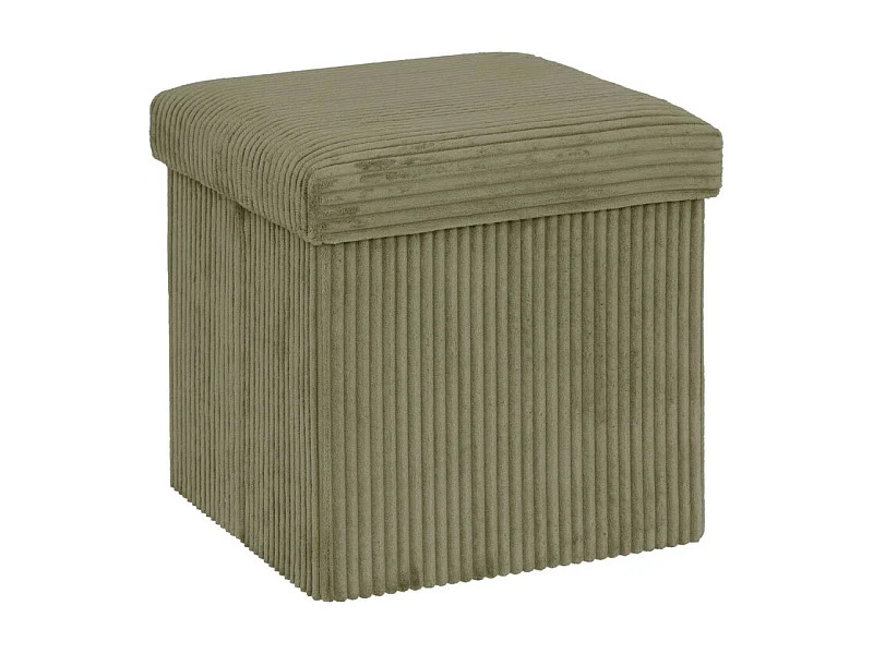 Pouf Pliant Coffre "Arum" 38cm Kaki