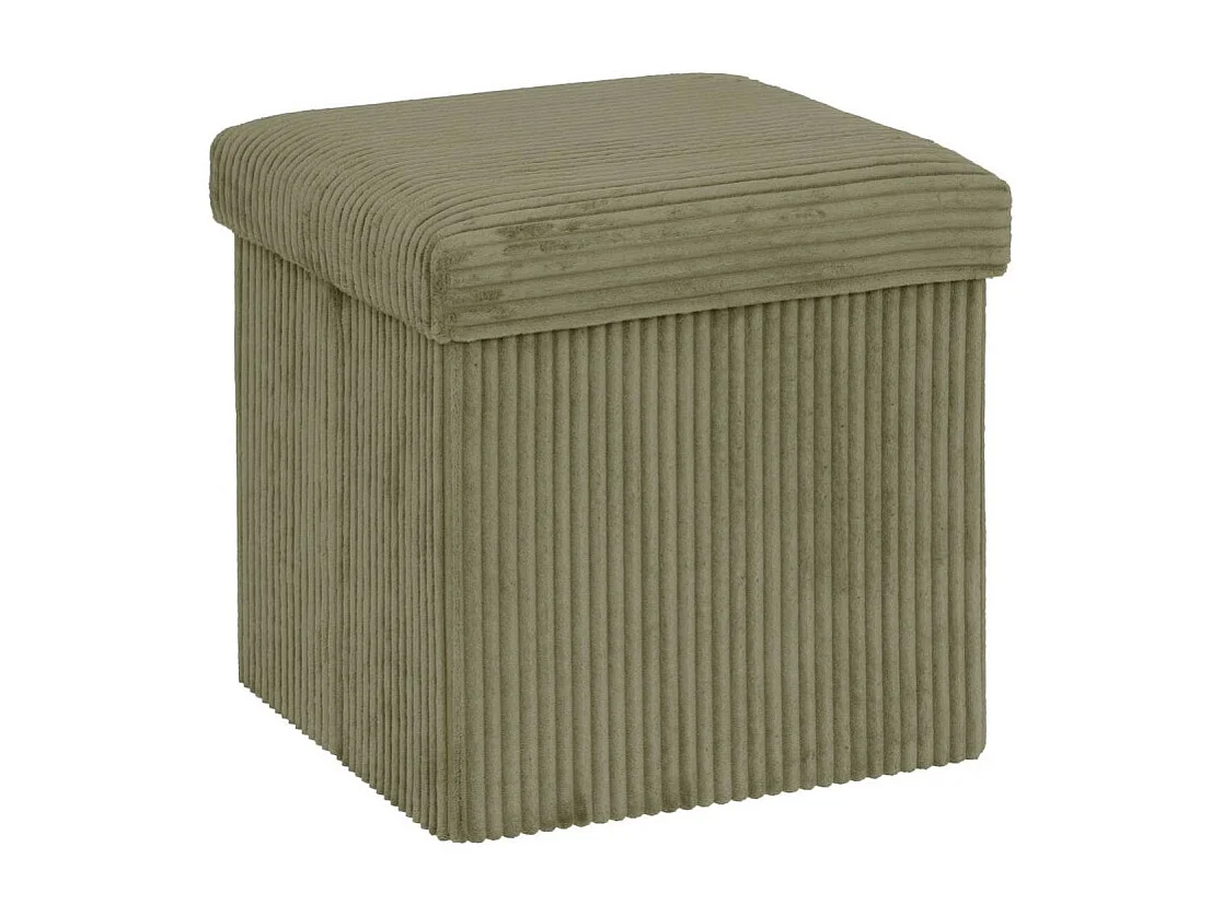 Pouf Pliant Coffre "Arum" 38cm Kaki