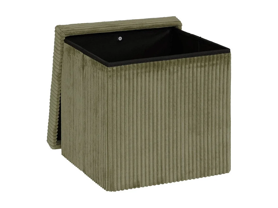 Pouf Pliant Coffre "Arum" 38cm Kaki