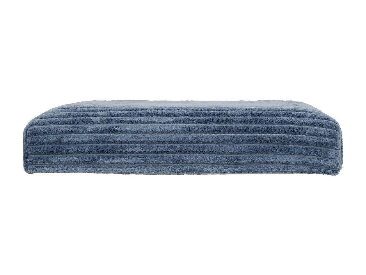 Pouf Pliant Coffre "Arum" 38cm Bleu Encre