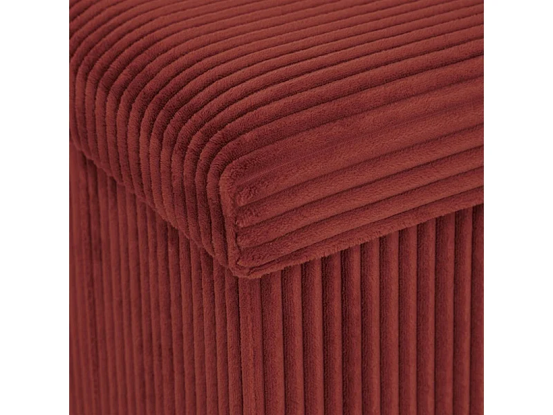 Pouf Pliant Coffre "Arum" 38cm Ambre