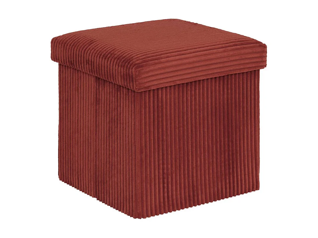 Pouf Pliant Coffre "Arum" 38cm Ambre