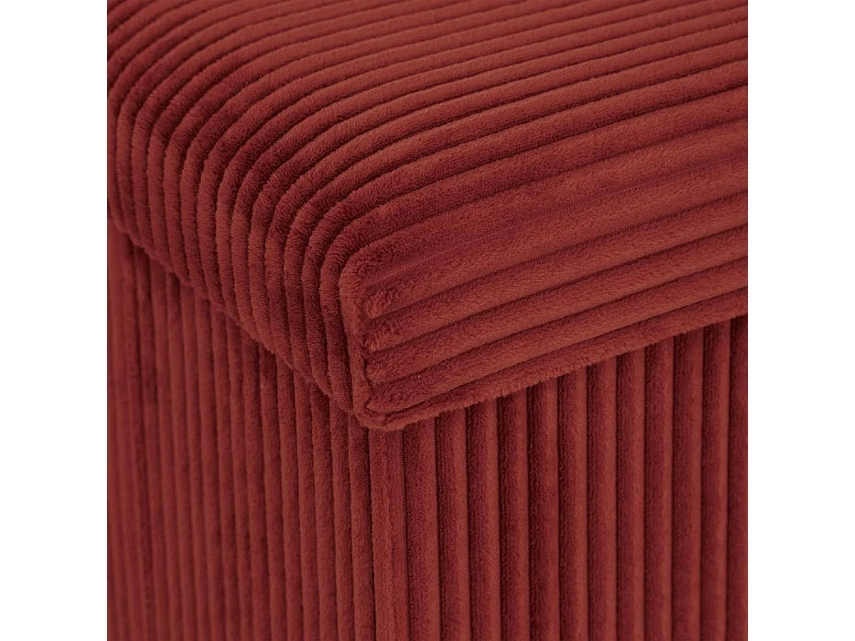 Pouf Pliant Coffre "Arum" 38cm Ambre