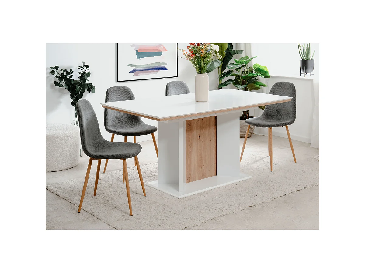 Ausziehbarer Esstisch von 160 bis 200 cm mit automatischer Öffnung – NOVARA