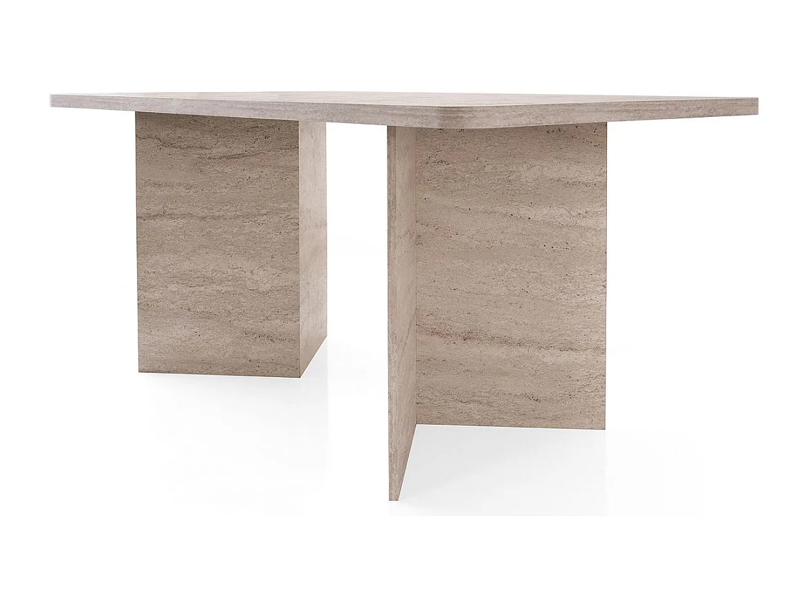 Esstisch mit rechteckiger Platte und 2 Beinen L180 cm - LOFT