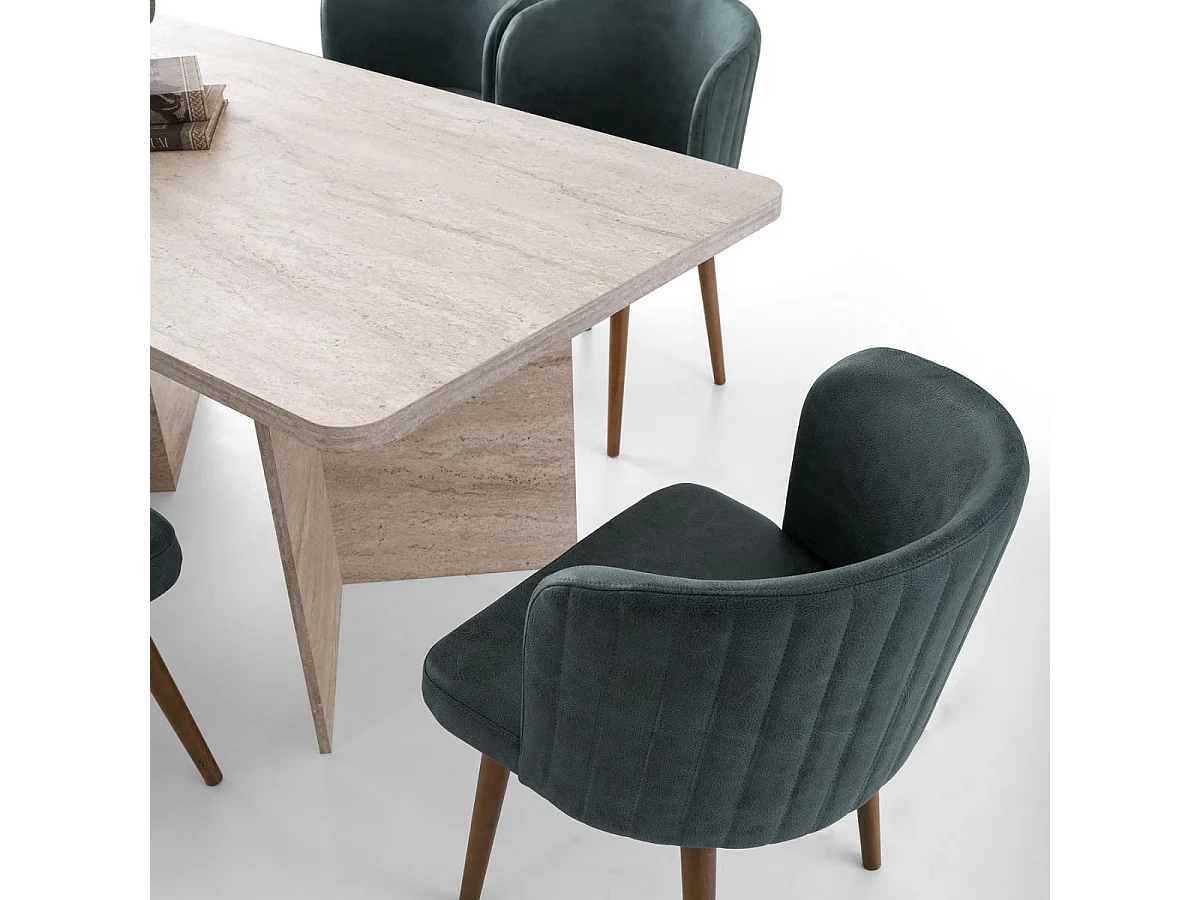 Esstisch mit rechteckiger Platte und 2 Beinen L180 cm - LOFT