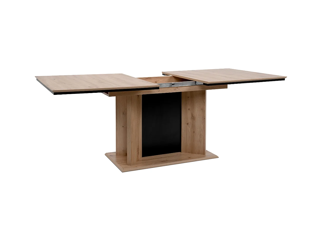 Table à manger extensible de 160 à 200 cm, ouverture automatique - NOVARA