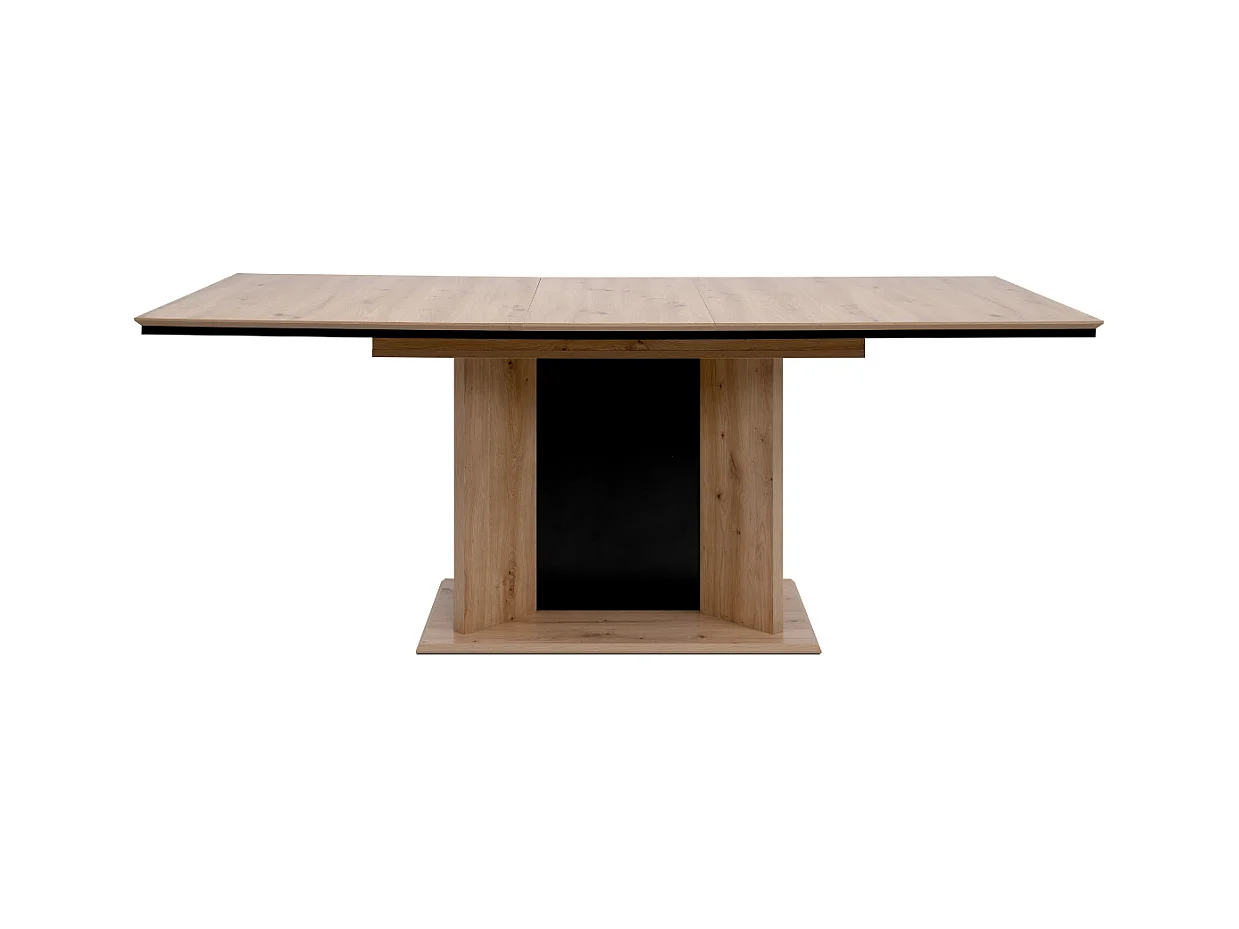 Table à manger extensible de 160 à 200 cm, ouverture automatique - NOVARA