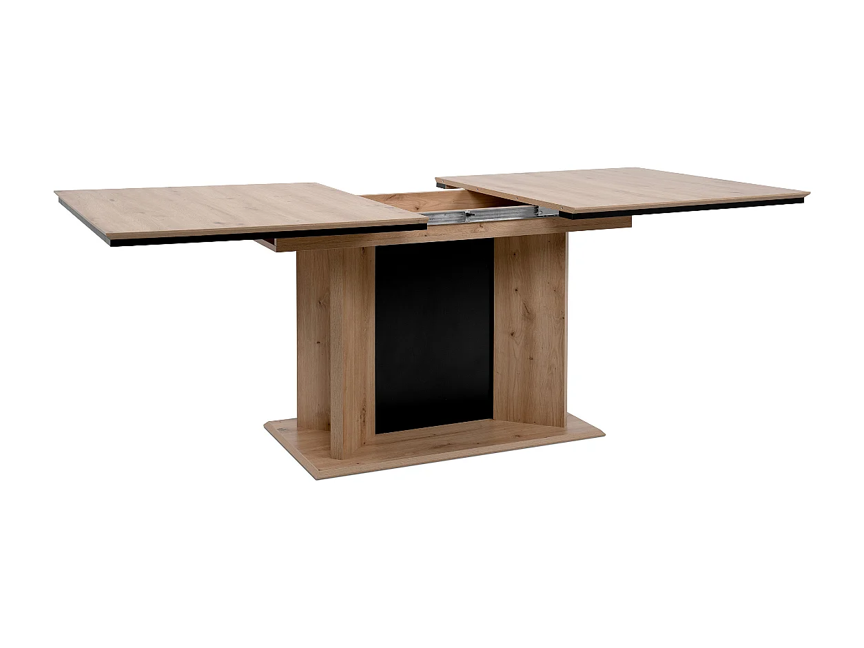 Table à manger extensible de 160 à 200 cm, ouverture automatique - NOVARA