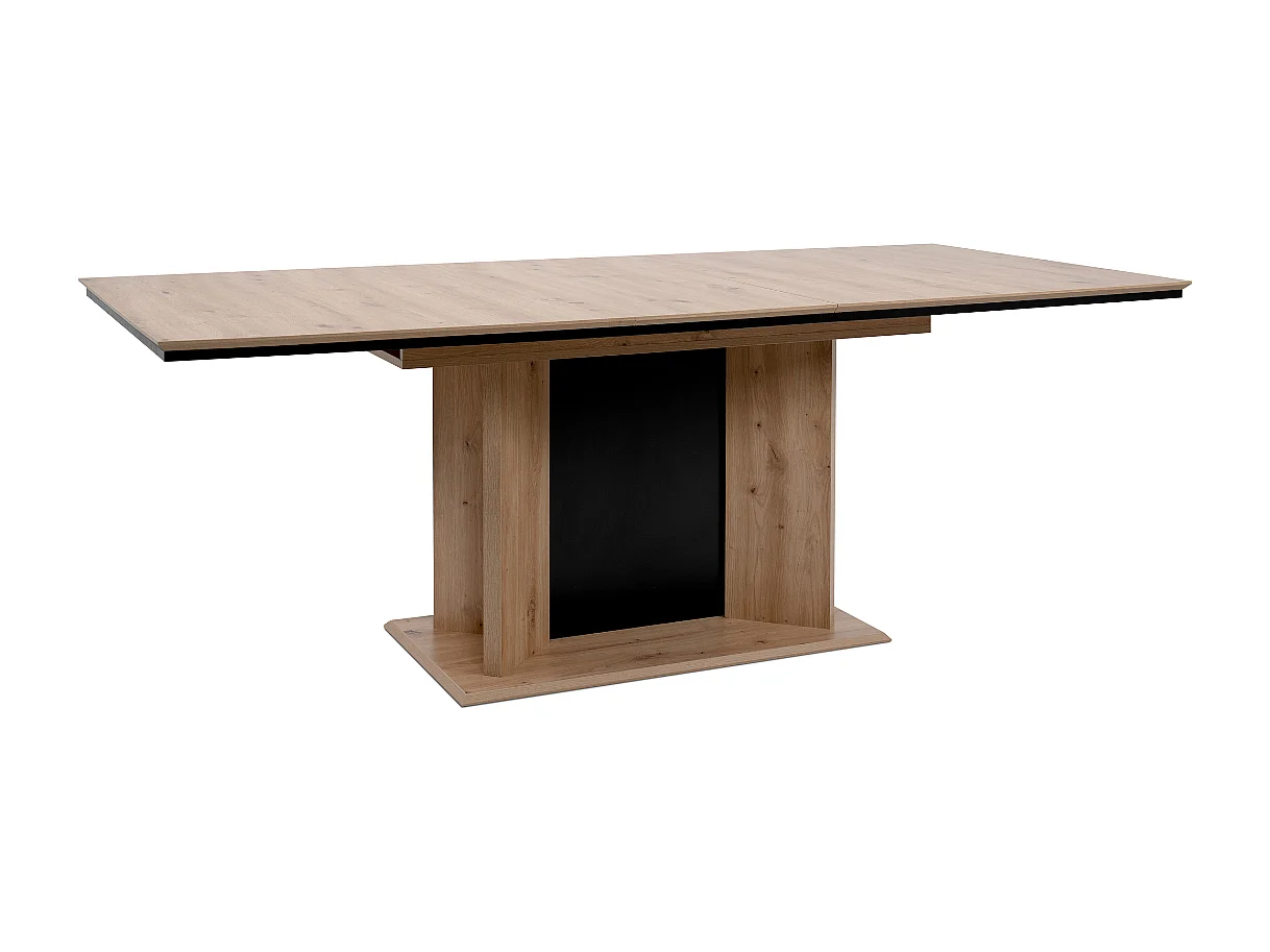 Table à manger extensible de 160 à 200 cm, ouverture automatique - NOVARA