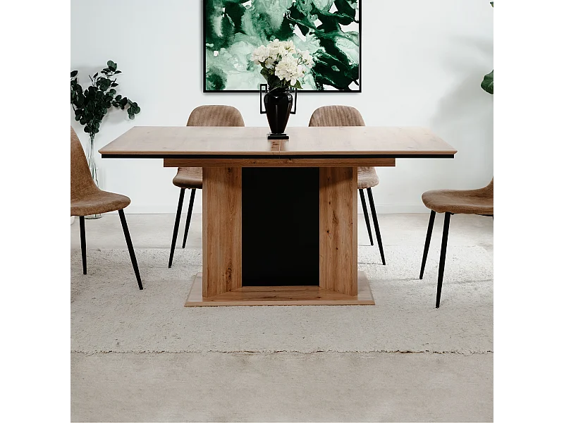 Uitschuifbare eettafel van 160 tot 200 cm met automatische opening – NOVARA