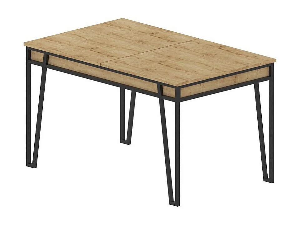 Table à manger extensible de 132 à 170 cm gris anthracite - PAL