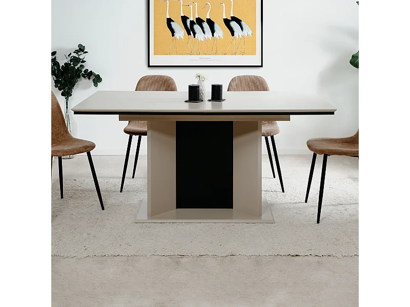 Ausziehbarer Esstisch von 160 bis 200 cm mit automatischer Öffnung – NOVARA