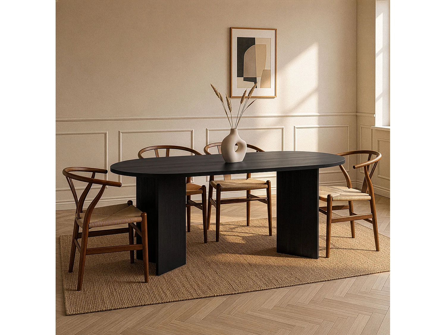 Esstisch mit abgerundeten Kanten L180 cm - SABLE