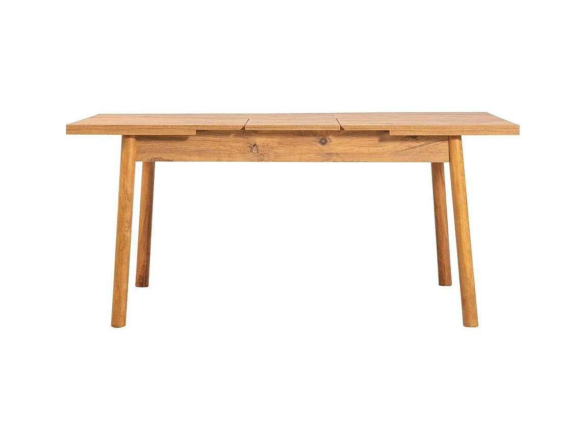 Table à manger extensible de 120 à 150 cm décor pin atlantique - SANTIAGO