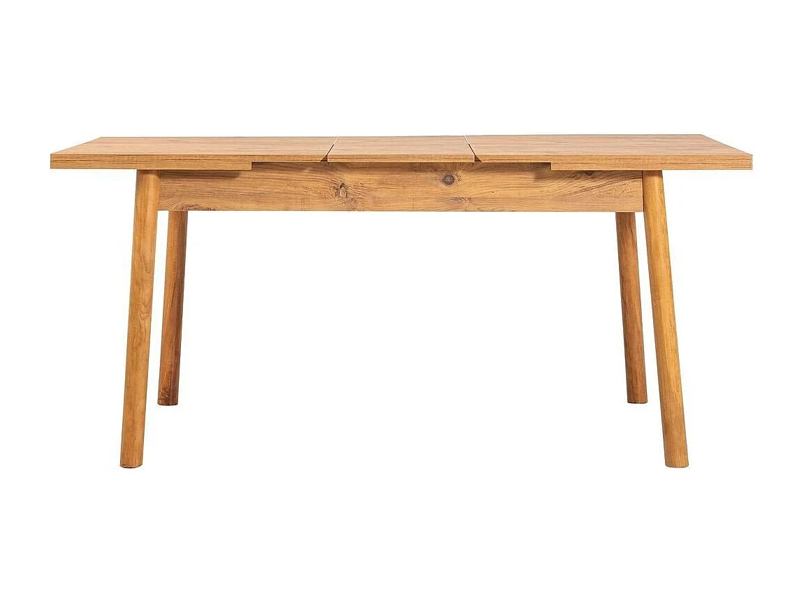 Table à manger extensible de 120 à 150 cm décor pin atlantique - SANTIAGO