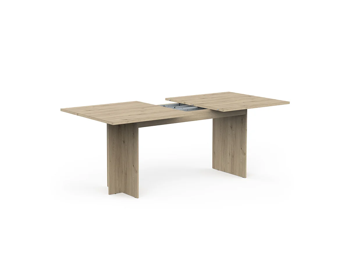 Table extensible de 166 à 200 cm décor chêne royal foncé - LEAD