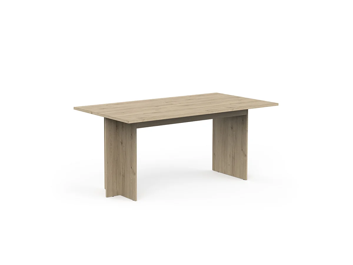 Table extensible de 166 à 200 cm décor chêne royal foncé - LEAD