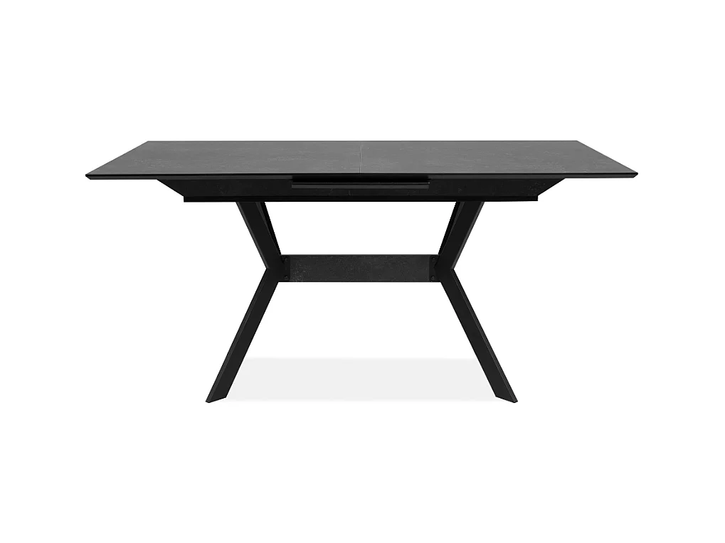 Table à manger extensible de 160 à 200 cm effet ardoise HARO