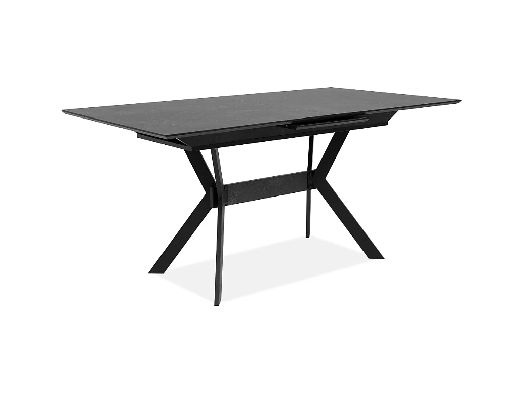 Table à manger extensible de 160 à 200 cm effet ardoise HARO