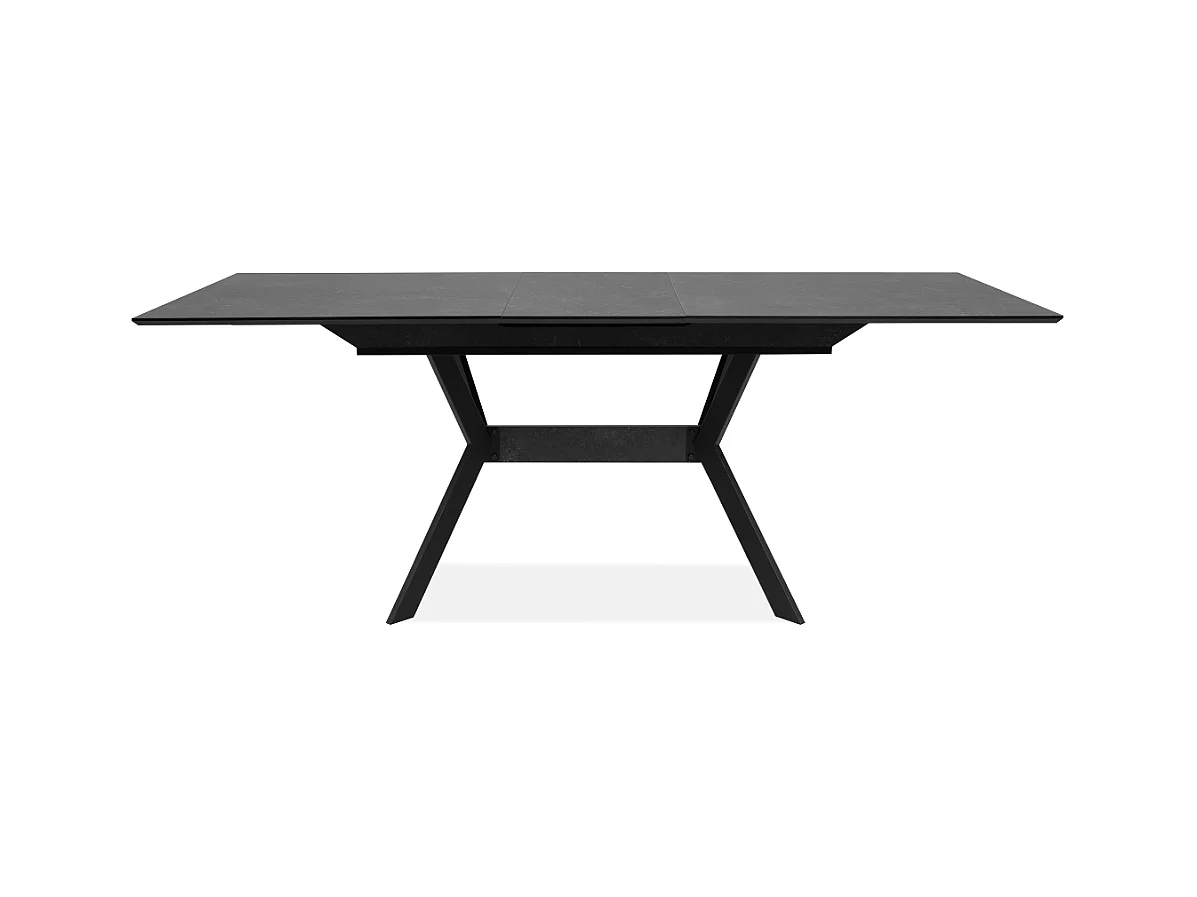 Table à manger extensible de 160 à 200 cm effet ardoise HARO
