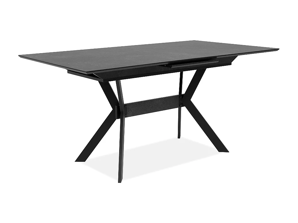 Table à manger extensible de 160 à 200 cm effet ardoise HARO
