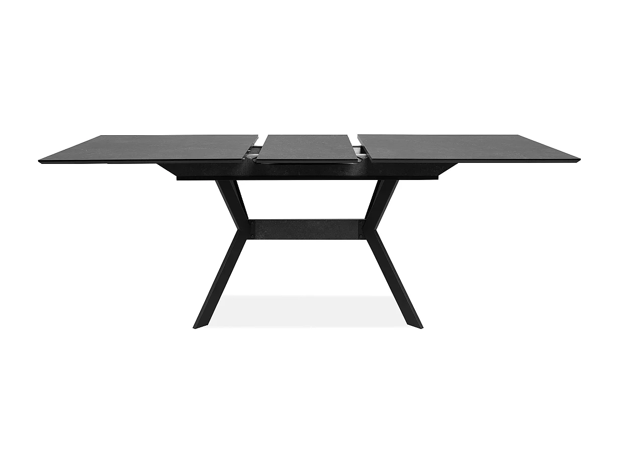 Table à manger extensible de 160 à 200 cm effet ardoise HARO